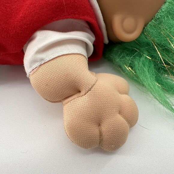 Vintage Russ Troll Kids Doll 10 Inches Plush Green and Silver Hair Soft Body - Picture 9 of 16